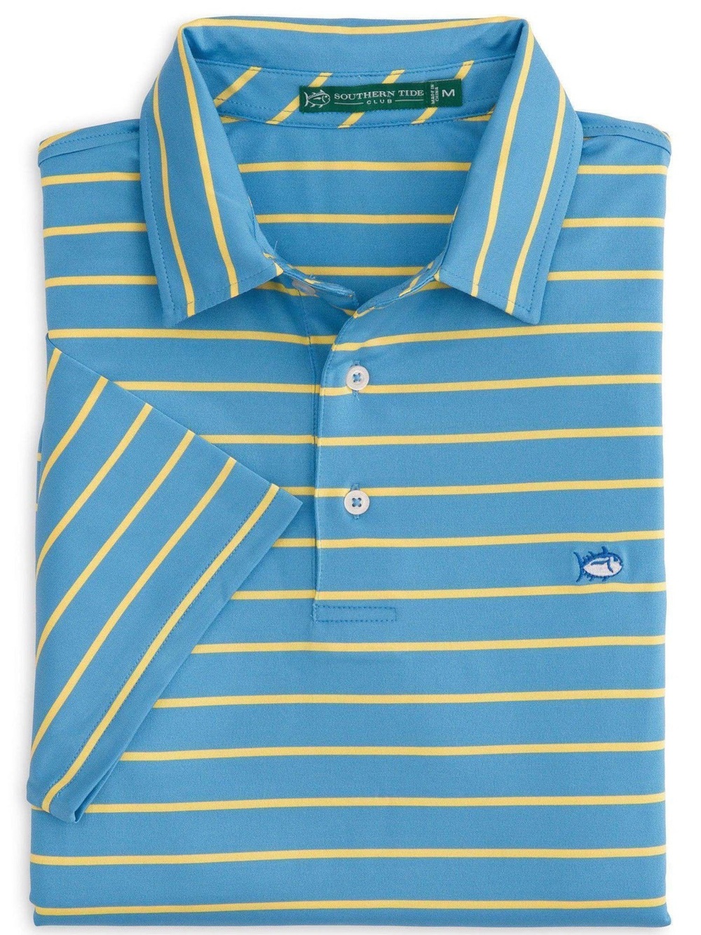 Driver Stripe Performance Polo in Boat Blue by Southern Tide